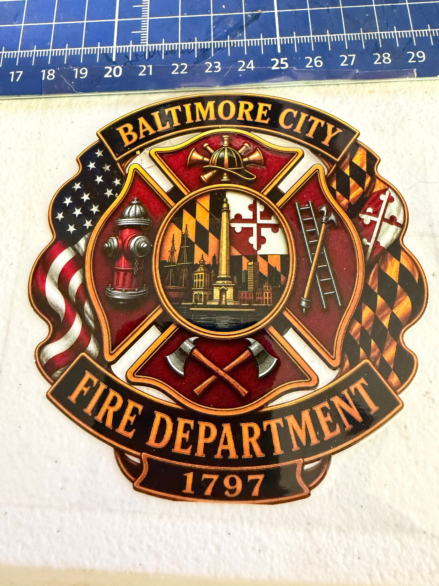 2026 Baltimore City Fire Department Decal