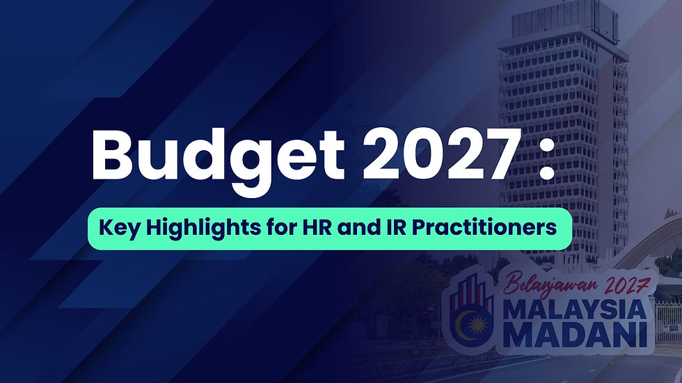 Budget 2027: Key Highlights for HR and IR Practitioners