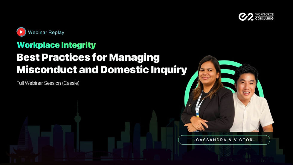 Workplace Misconduct & Domestic Inquiry Webinar - Q&A Replay