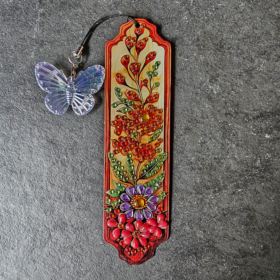 Thumbnail: Diamond Art Floral Bookmark
