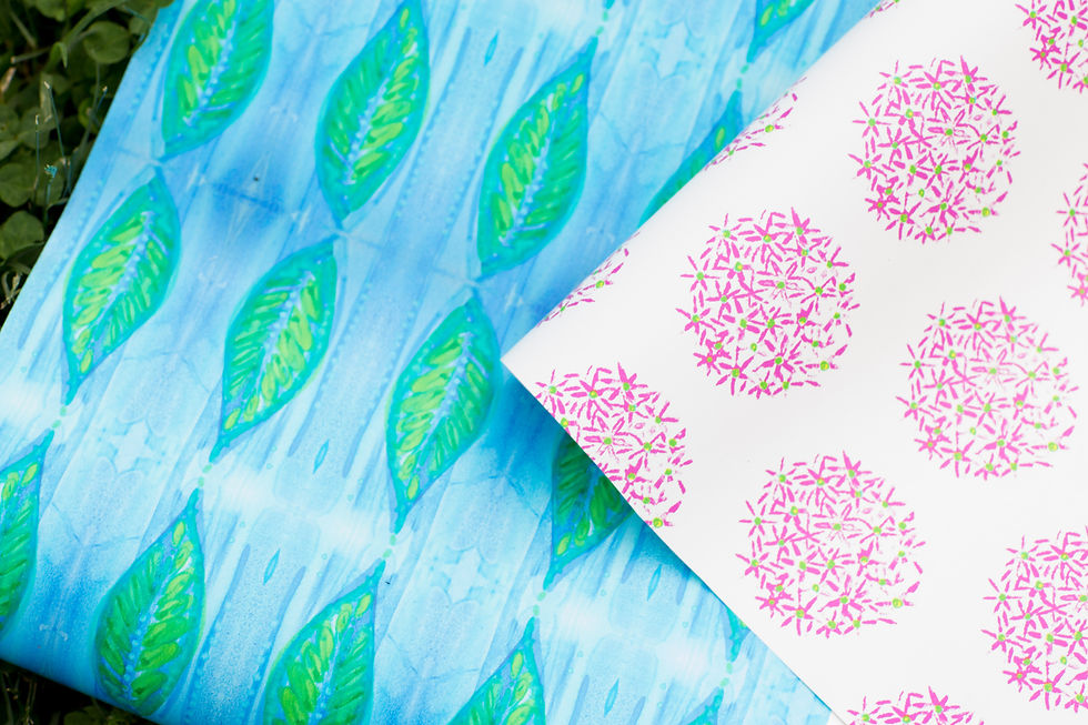 Thumbnail: Allium Love Fabric Swatch - on Oyster Linen