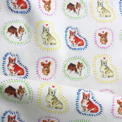 Corgis Fabric Swatch | Mira Jean Designs