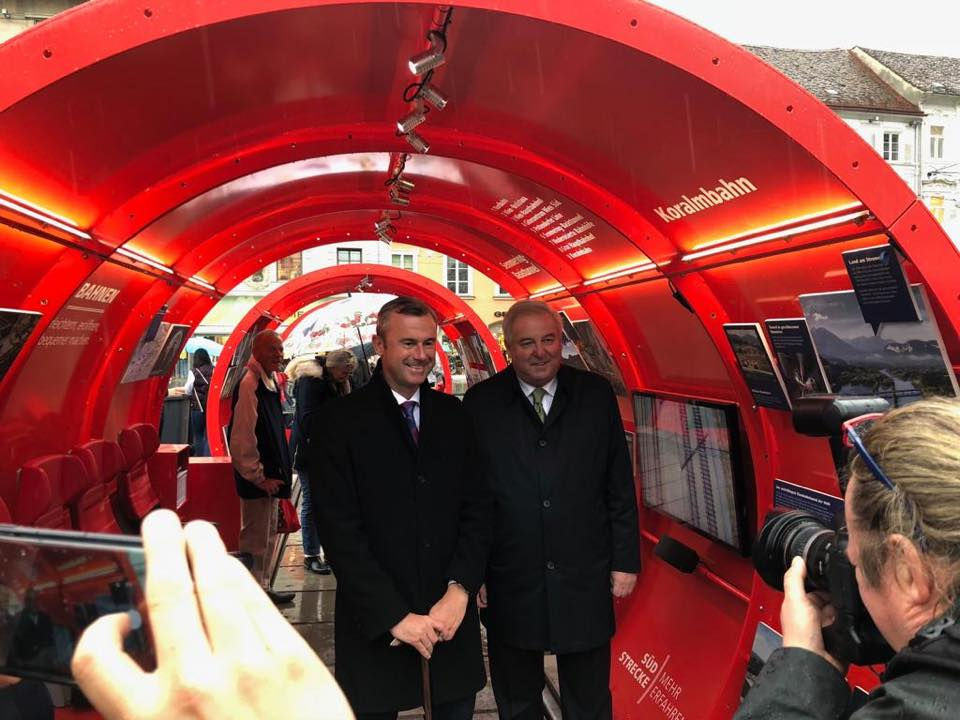 Bundesminister Norbert Hofer und Landeshauptman Schützenhöfer bei der von der Eventagentur CompanyCode organisierten EU-Bürgerevent.