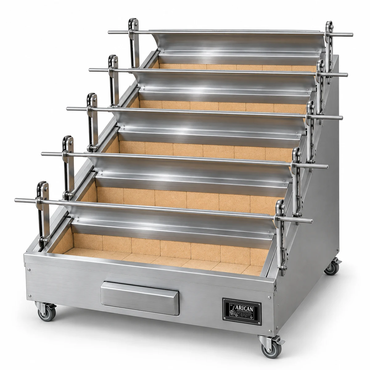 Holzkohle-Hähnchengrill · 5 Spieße