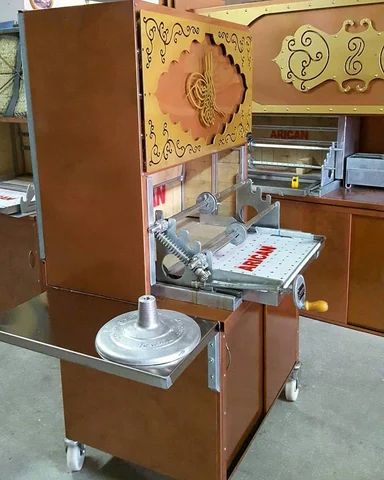 Wood-fired cağ kebab machines · Copper-look finish · Custom design examples — AG-212 · 3
