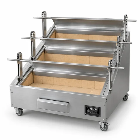 Holzkohle-Hähnchengrill · 3 Spieße