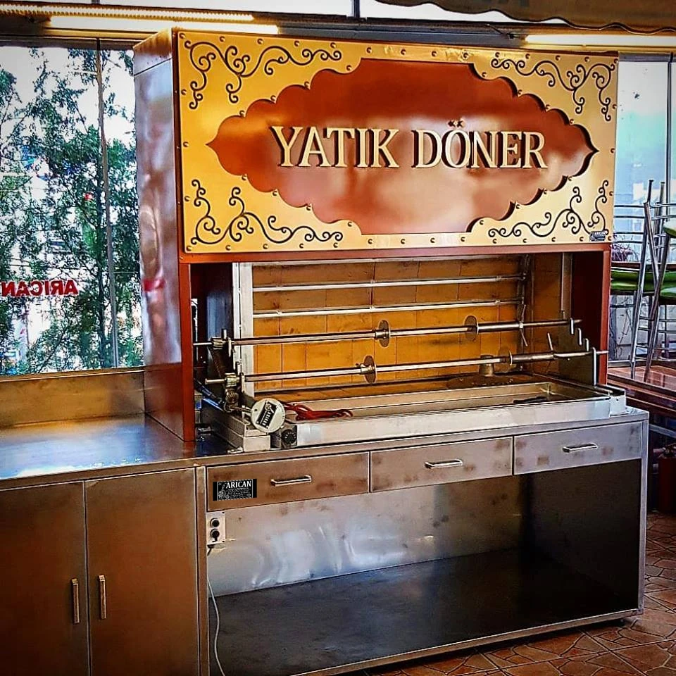 Wood-fired cağ kebab machines · Copper-look finish · Custom design examples — AG-235 · 1