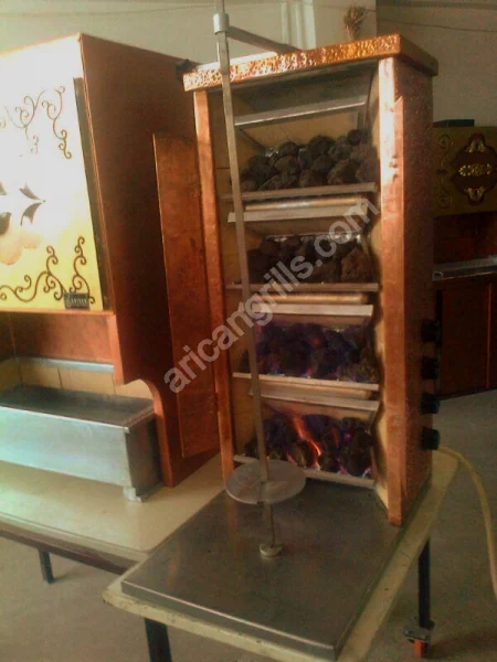 Gas & lava rock doner machine — AG-338 · 1