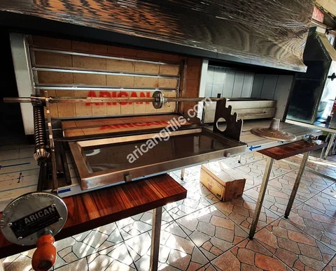 Wood-fired cağ kebab machines · Black metal · Custom design examples — AG-097 · 3