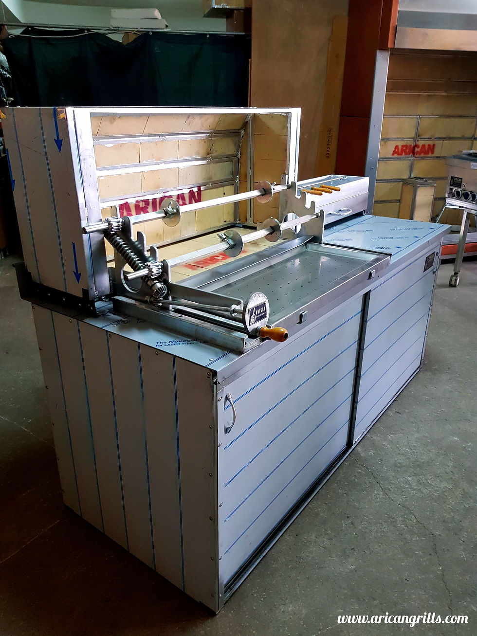 Thumbnail: Steel Horizontal Shawarma Mechanisma and Steel Bench (304steel)