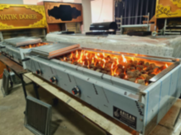 Gas and Lava Stone Kebab Grill 