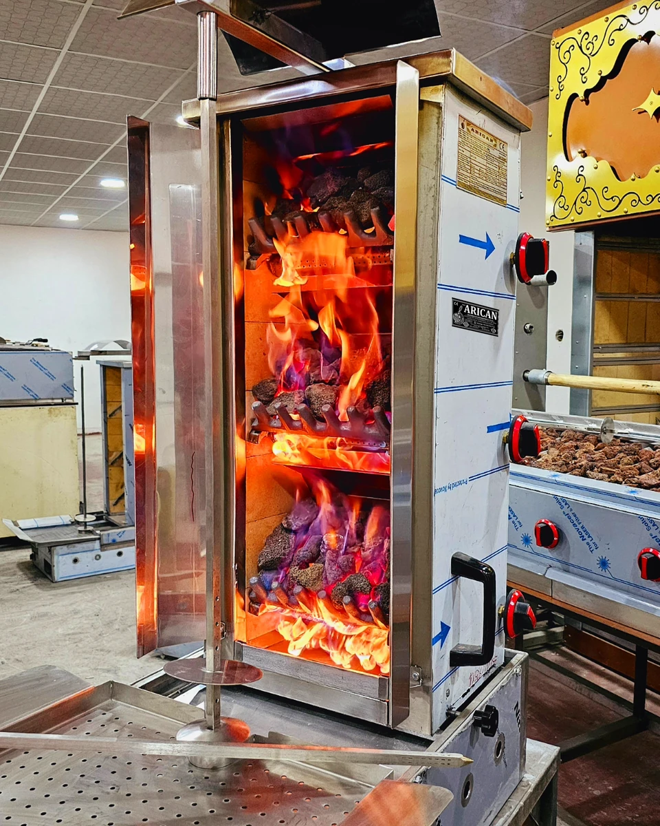 Gas & lava rock doner machine — AG-417 · 1