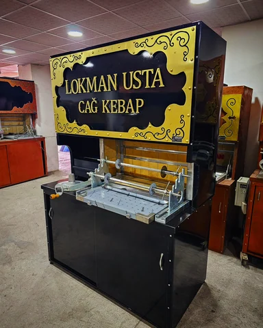 Wood-fired cağ kebab machines · Black metal · 150 cm — AG-463 · 3