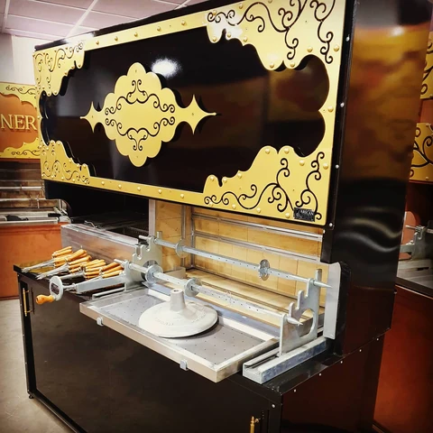 Wood-fired cağ kebab machines · Black metal · Custom design examples — AG-275 · 1