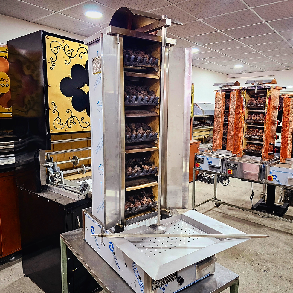 Thumbnail: Shawarma Gas Grill Lava Stone and Charcoal 5 Burner