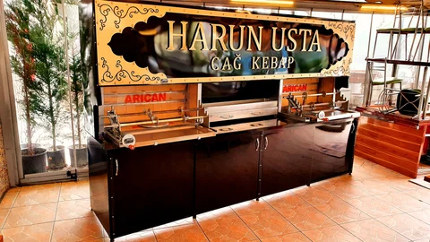أفران كباب جاغ بالحطب · معدن أسود · 350 cm — AG-060 · 4