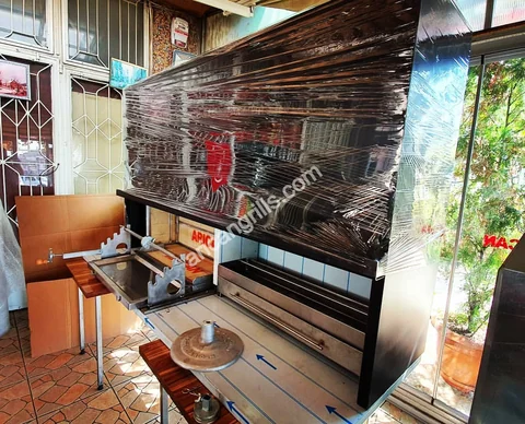 Wood-fired cağ kebab machines · Black metal · Custom design examples — AG-097 · 5