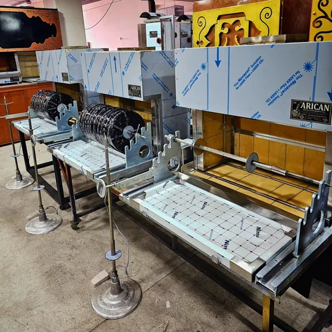 Transportable Cağ-Kebab-Grills · Edelstahl · 100 cm — AG-409 · 6