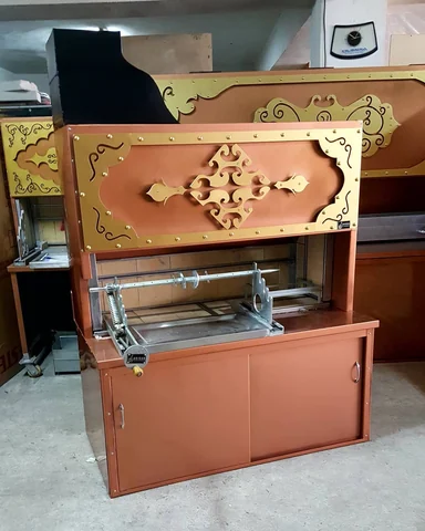 Wood-fired cağ kebab machines · Copper-look finish · Custom design examples — AG-072 · 9
