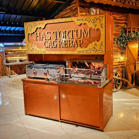 Gas cağ kebab machines · Copper-look model · 200 cm — AG-426 · 5