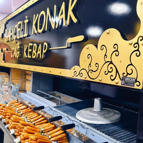Wood-fired cağ kebab machines · Black metal · 300 cm — AG-306 · 5
