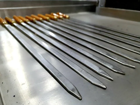 Kebab skewers · Stainless steel — AG-012 · 2