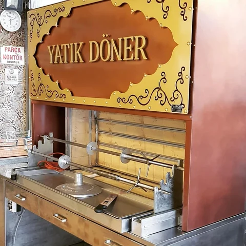 Wood-fired cağ kebab machines · Copper-look finish · Custom design examples — AG-072 · 11