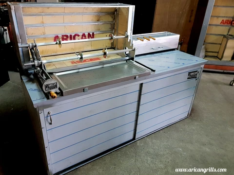 Wood-fired cağ kebab machines · Stainless steel · Custom design examples — AG-047 · 3