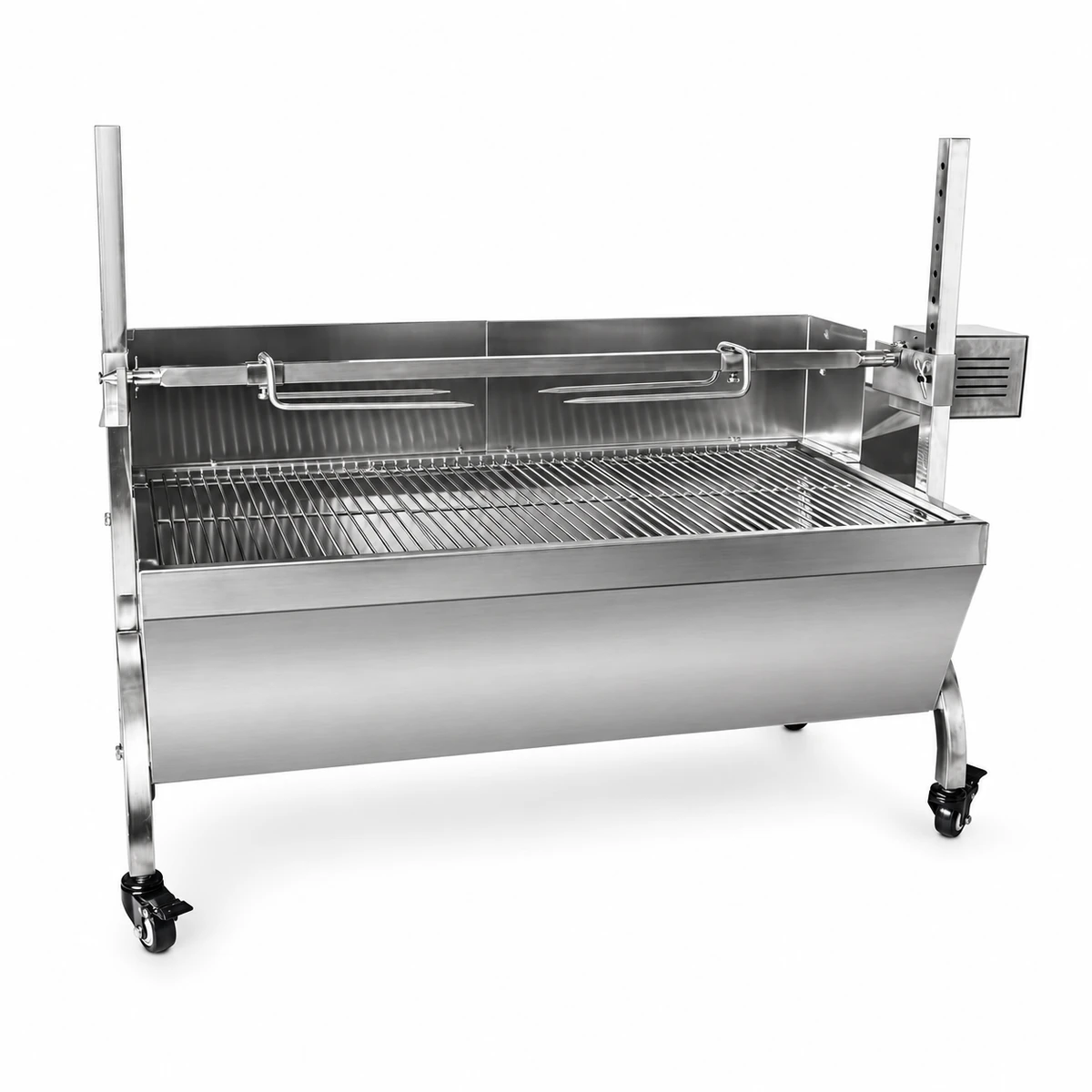Rôtissoire à agneau mobile en inox · Une broche — AG-327 — Vue du produit 1