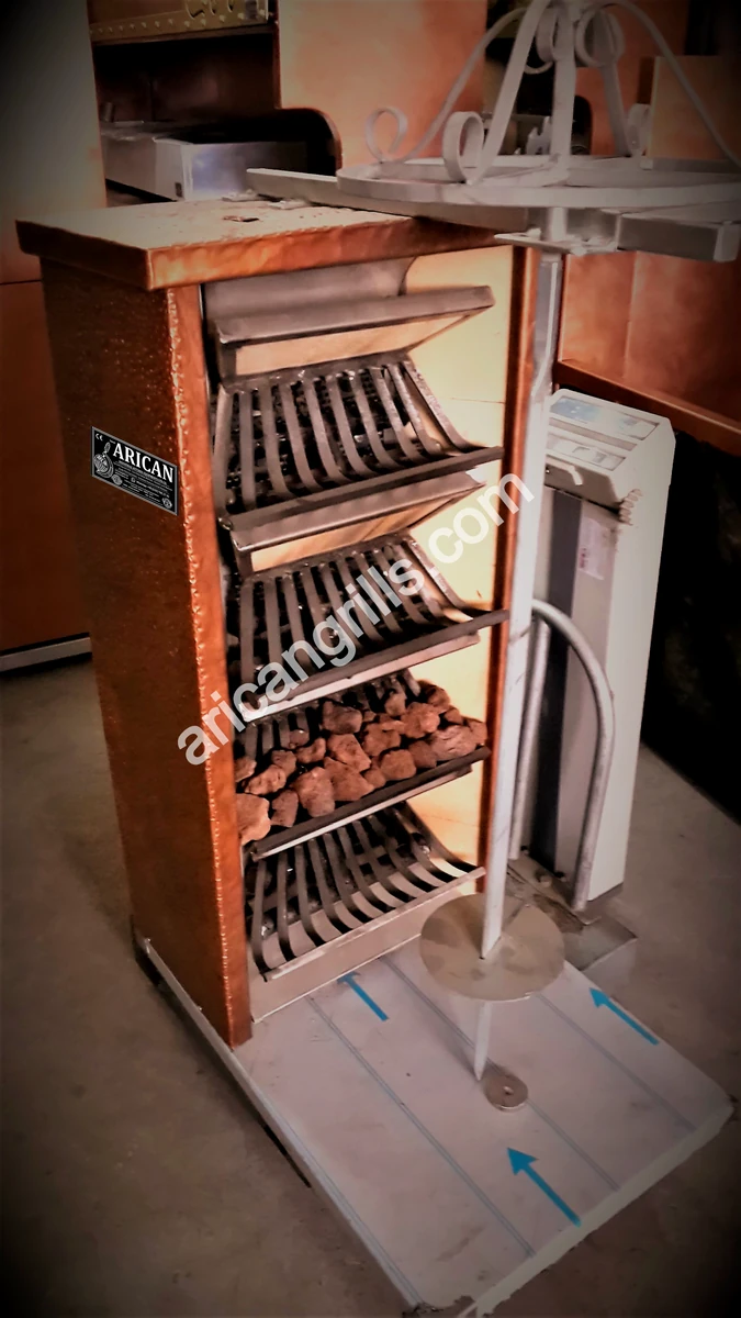 Gas & lava rock doner machine — AG-304 · 1