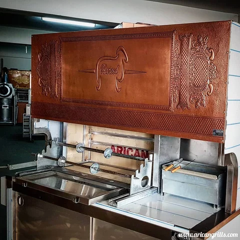 Wood-fired cağ kebab machines · Stainless steel · 200 cm — AG-159 · 4
