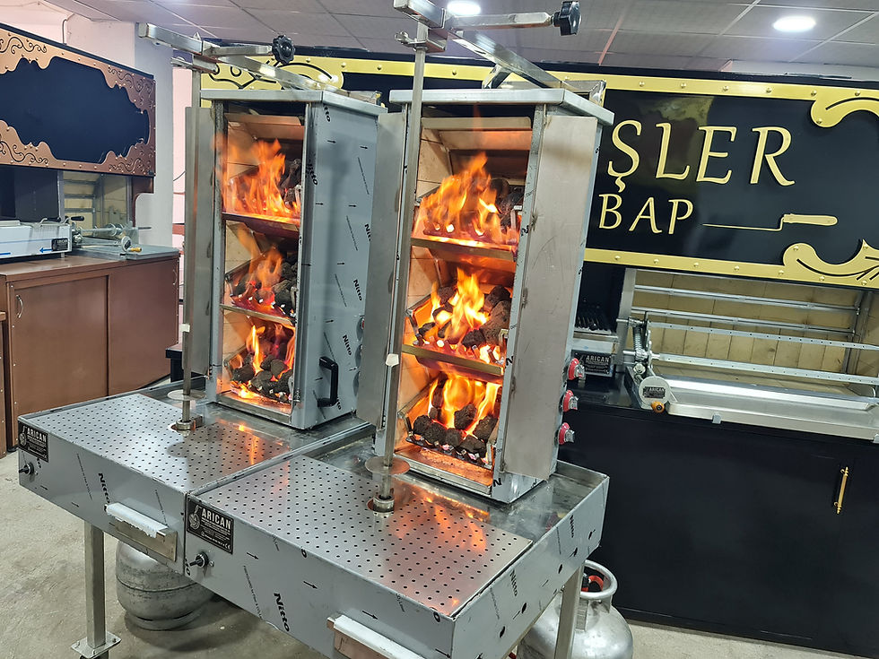 Thumbnail: Gas and Lava Stone Doner Kebab Grill 