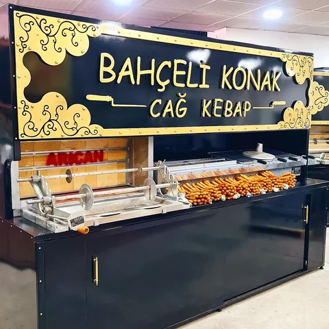 Wood-fired cağ kebab machines · Black metal · 300 cm — AG-306 · 3
