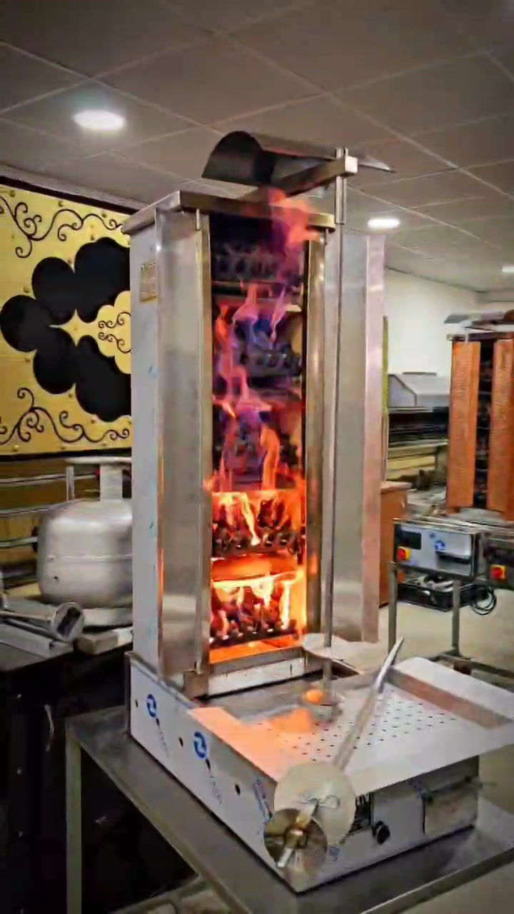 Thumbnail: Shawarma Gas Grill Lava Stone and Charcoal 5 Burner