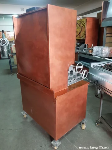 Wood-fired cağ kebab machines · Copper-look finish · Custom design examples — AG-186 · 3