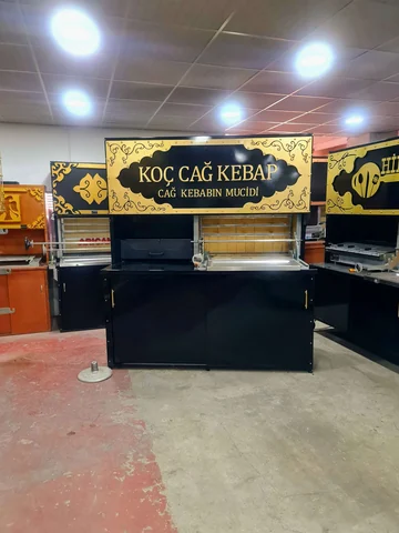 Wood-fired cağ kebab machines · Black metal · 200 cm — AG-101 · 4