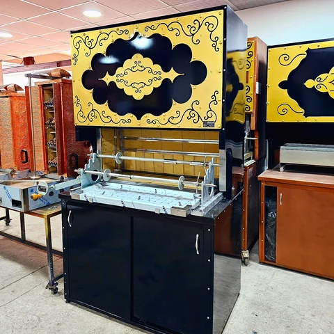 Wood-fired cağ kebab machines · Black metal · 125 cm — AG-439 · 3