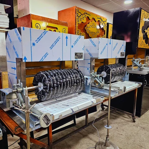 Transportable Cağ-Kebab-Grills · Edelstahl · 100 cm — AG-409 · 2