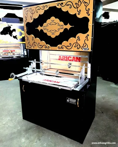 Wood-fired cağ kebab machines · Copper-look finish · Custom design examples — AG-072 · 7