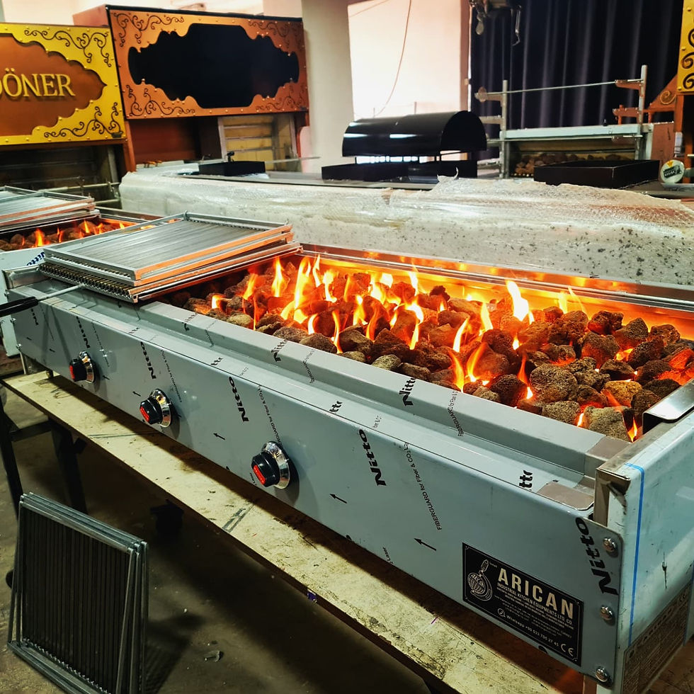 Thumbnail: Gas and Lava Stone Kebab Grill 