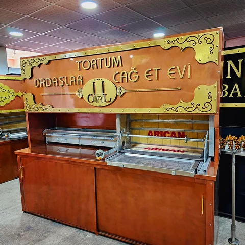Holzbefeuerte Cağ-Kebab-Grills · Kupferoptik · 250 cm — AG-431 · 4