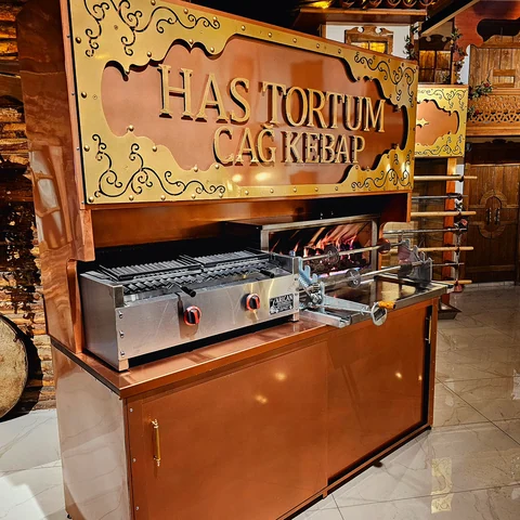 Gas cağ kebab machines · Copper-look model · 200 cm — AG-426 · 3