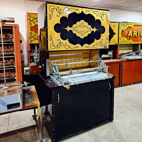Wood-fired cağ kebab machines · Black metal · 125 cm — AG-439 · 5