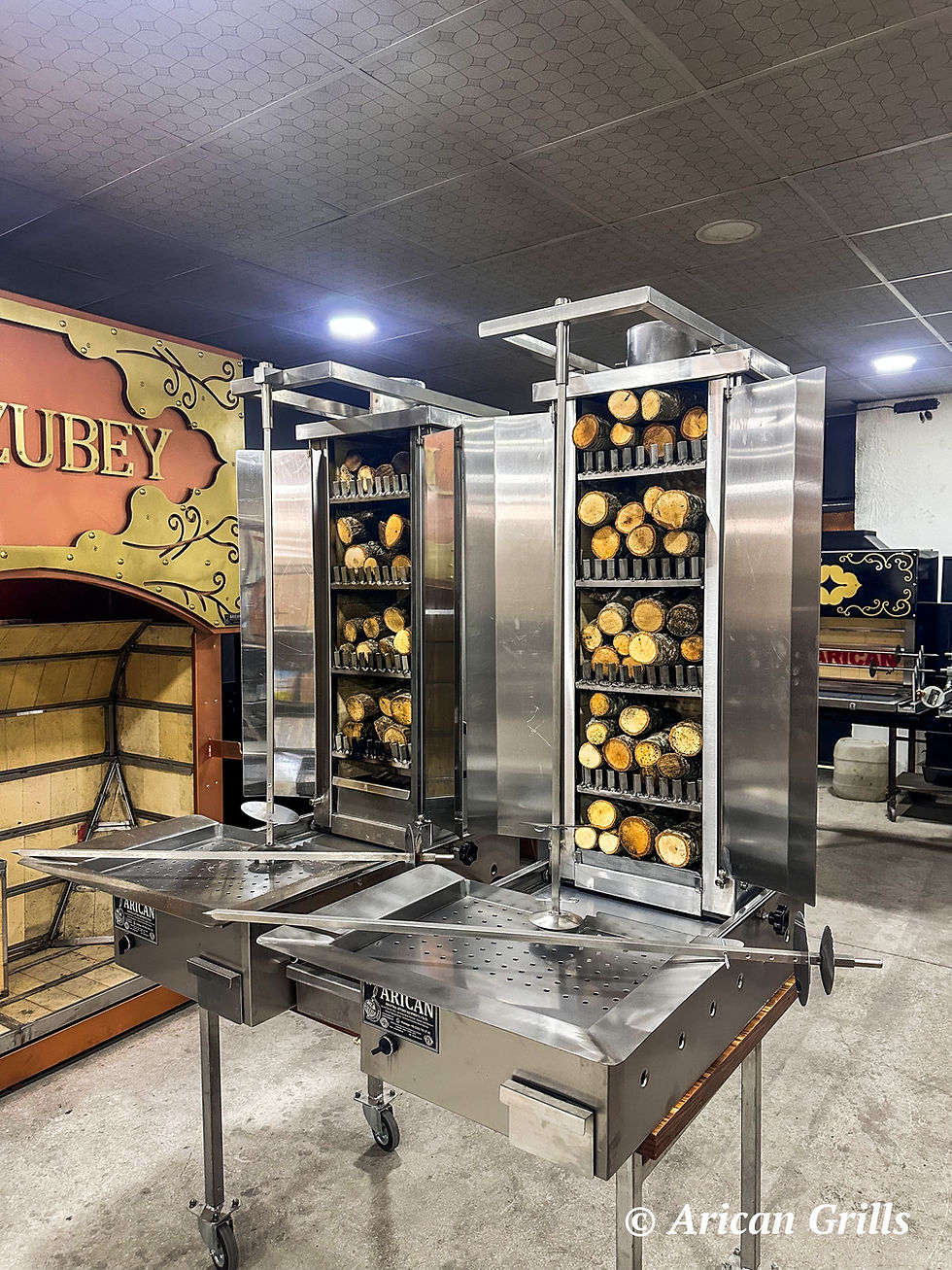 Küçük resim: Odunlu Döner Ocağı Tutuşturucu Brülör Sistemli