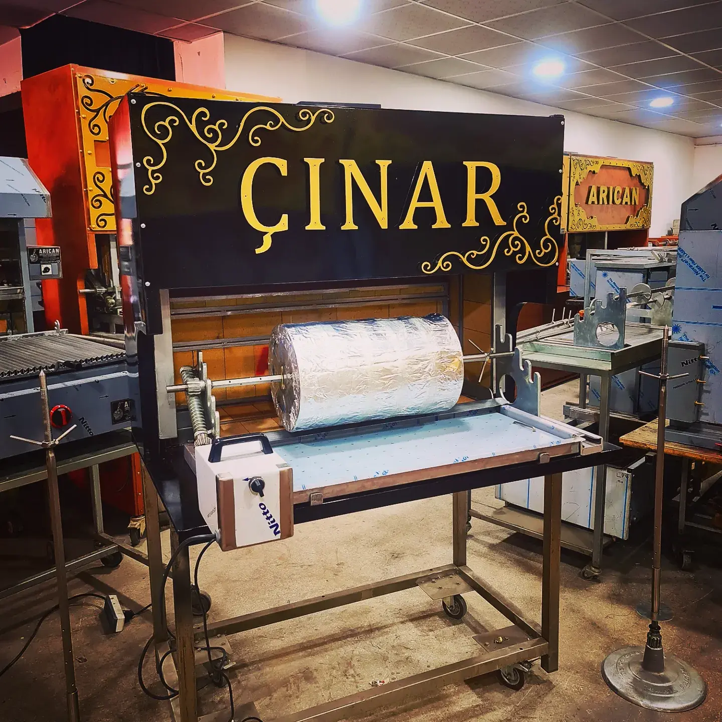 Charcoal Shawarma Cag Kebab Machine