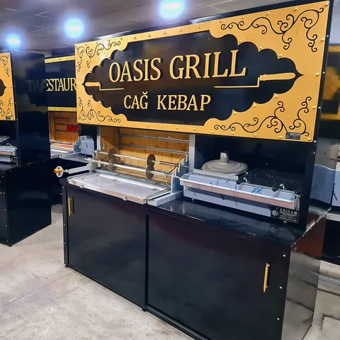 أفران كباب جاغ بالحطب · معدن أسود · 200 cm — AG-226 · 6