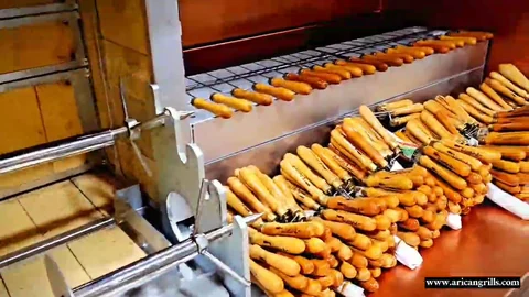 أفران كباب جاغ بالحطب · مظهر نحاسي · 300 cm — AG-127 · 3