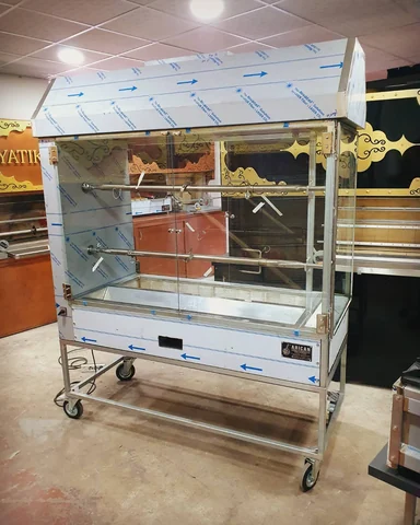 Paslanmaz kuzu çevirme makinesi · 2 şişli — AG-265 · 2