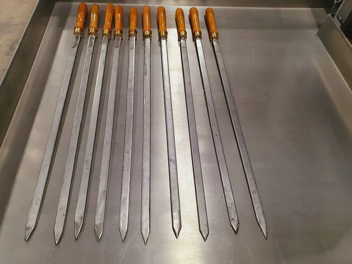 Kebab skewers · Stainless steel — AG-012 · 1