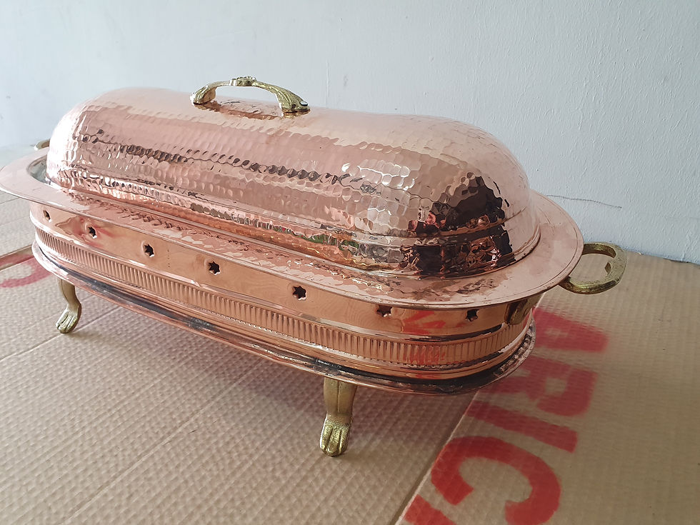 Thumbnail: Heated Copper Kebab Serving Plate